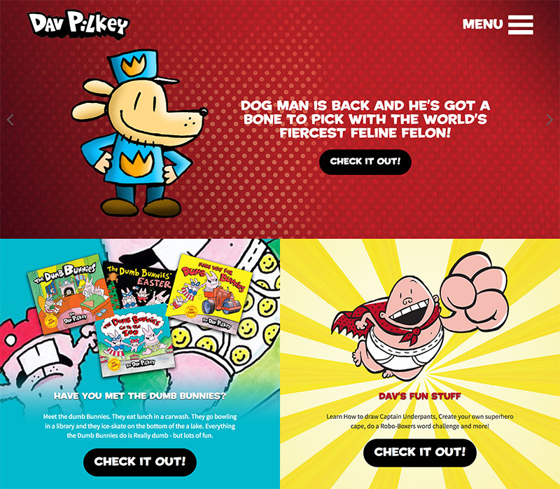 captain underpants website